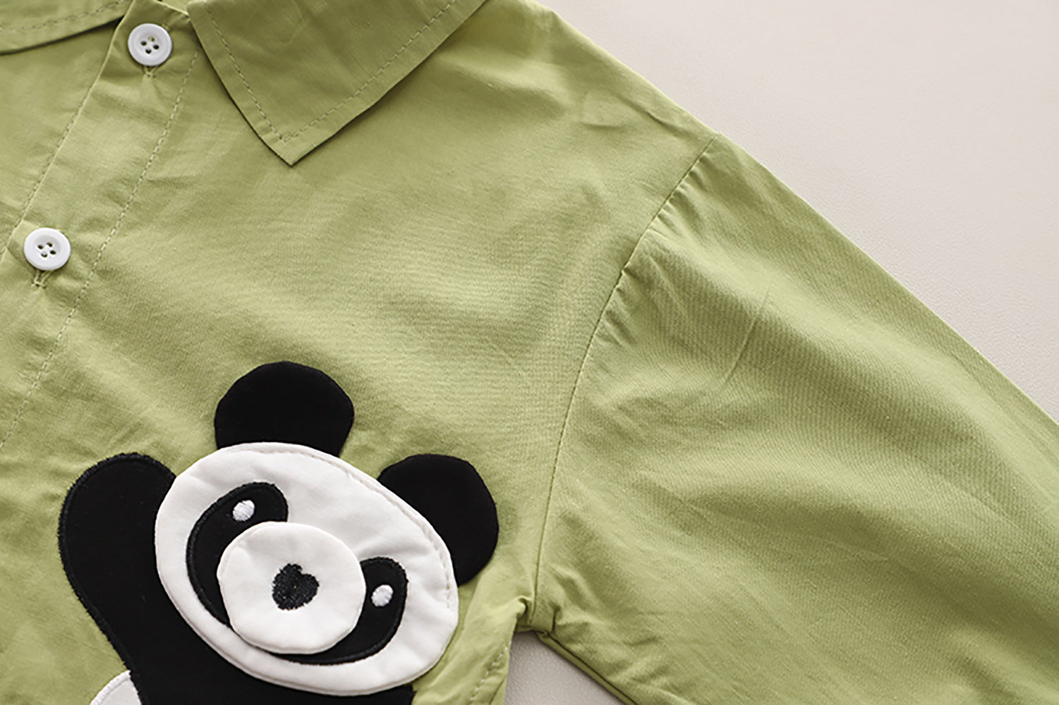 Kids Green & Black Pure Cotton Shirt with Trousers