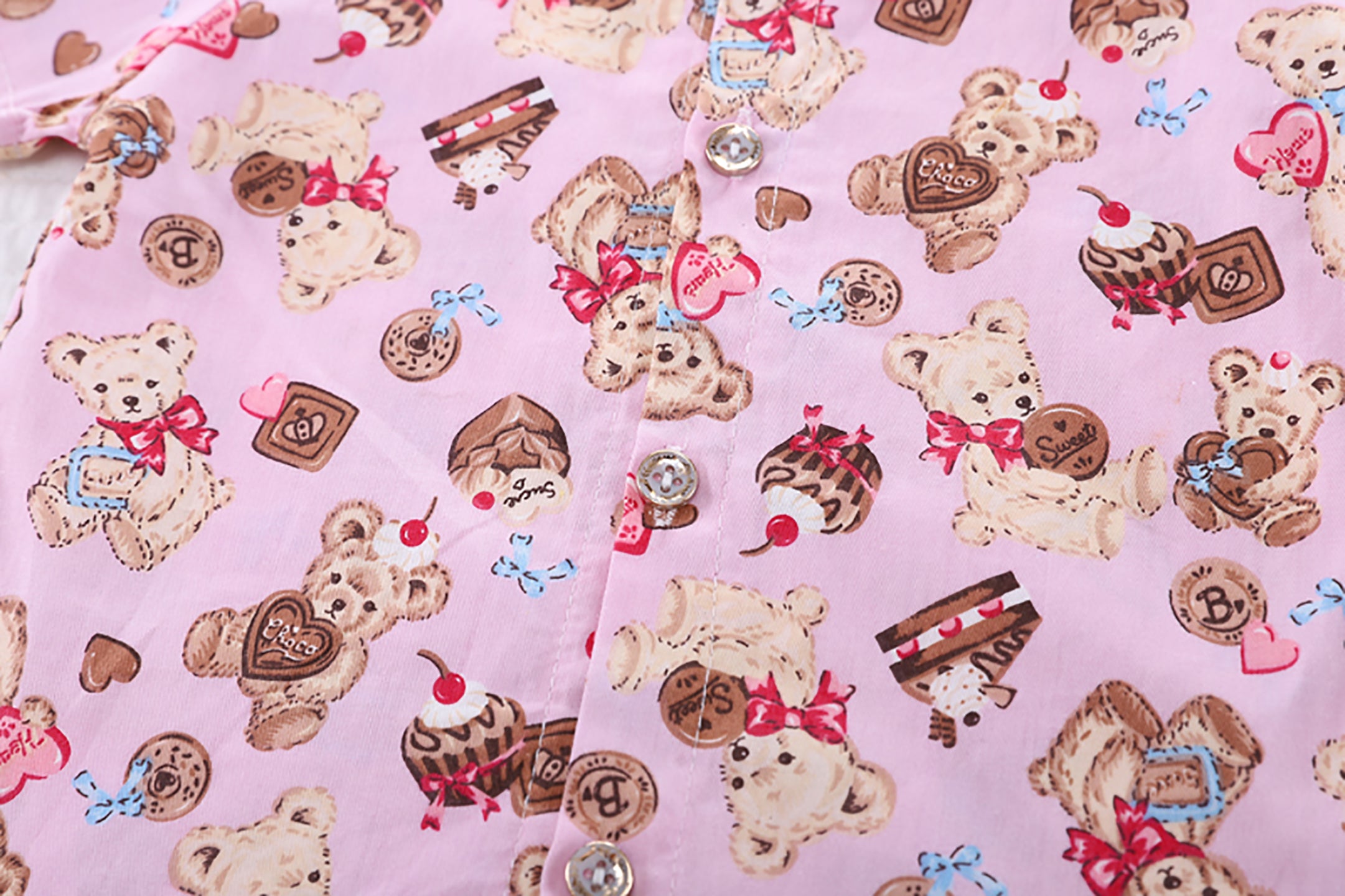 Kids Printed Pure Cotton Shirt With Shorts