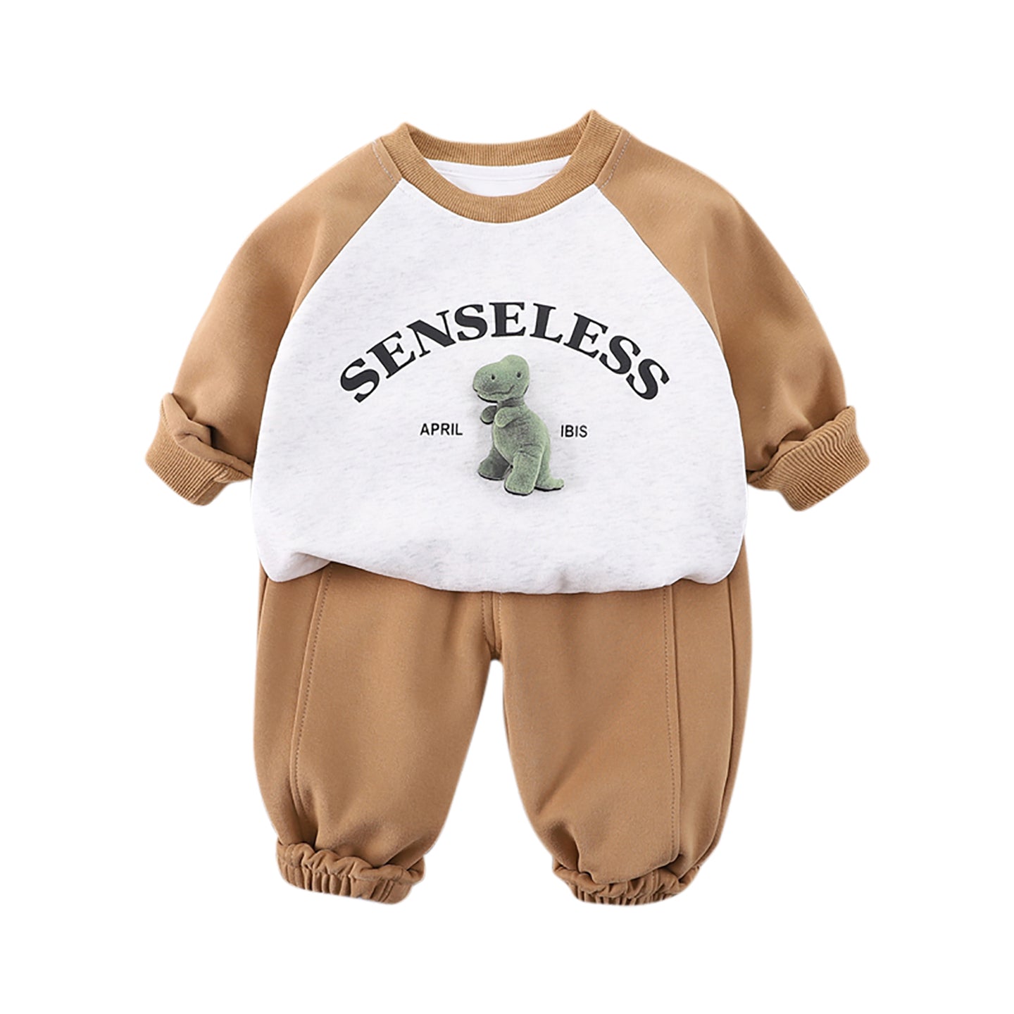 Kids Colourblocked Pure Cotton Sweatshirt with Pyjamas