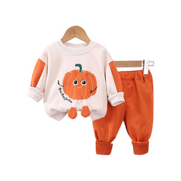 Kids Printed Colourblocked Pure Cotton Top with Pyjamas