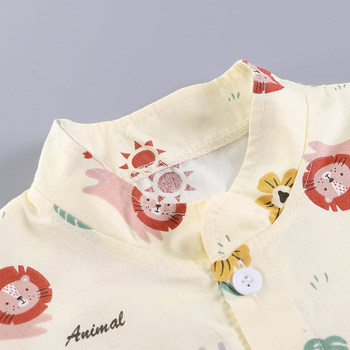 Boys Printed Shirt With Shorts Clothing Set