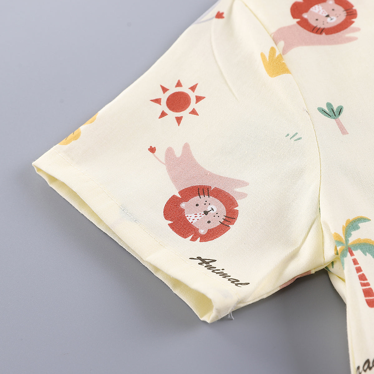 Boys Printed Shirt With Shorts Clothing Set