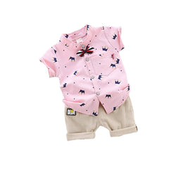 Infant Boys Printed Shirt with Shorts
