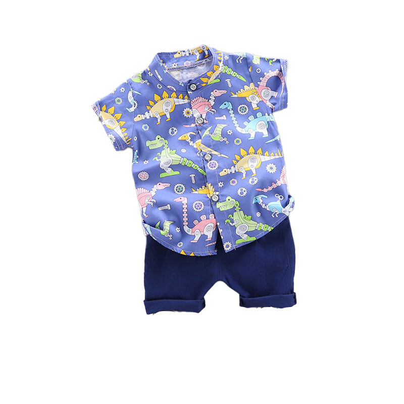 Infant Boys Printed Shirt with Shorts