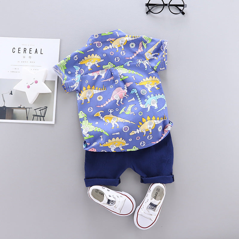 Infant Boys Printed Shirt with Shorts