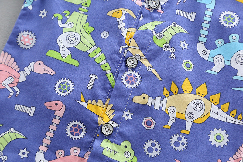 Infant Boys Printed Shirt with Shorts