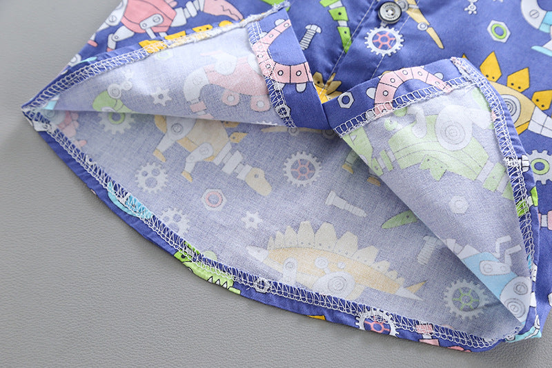 Infant Boys Printed Shirt with Shorts