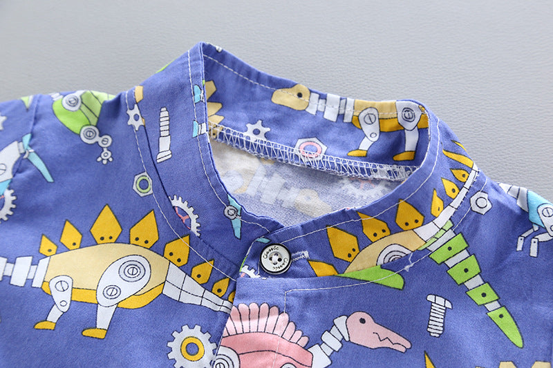 Infant Boys Printed Shirt with Shorts