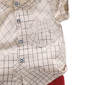 Boys Checked Shirt with Shorts