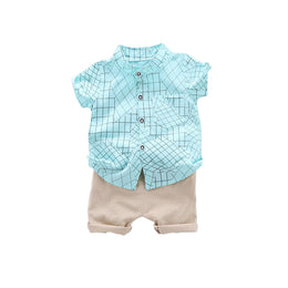 Infant Boys Printed Shirt with Shorts