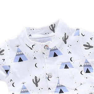 Infant Boys Printed Shirt with Shorts