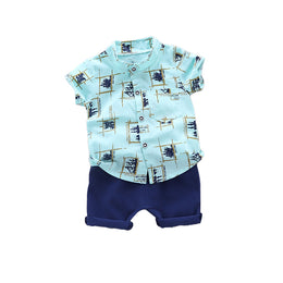 Infant Boys Printed Shirt with Shorts