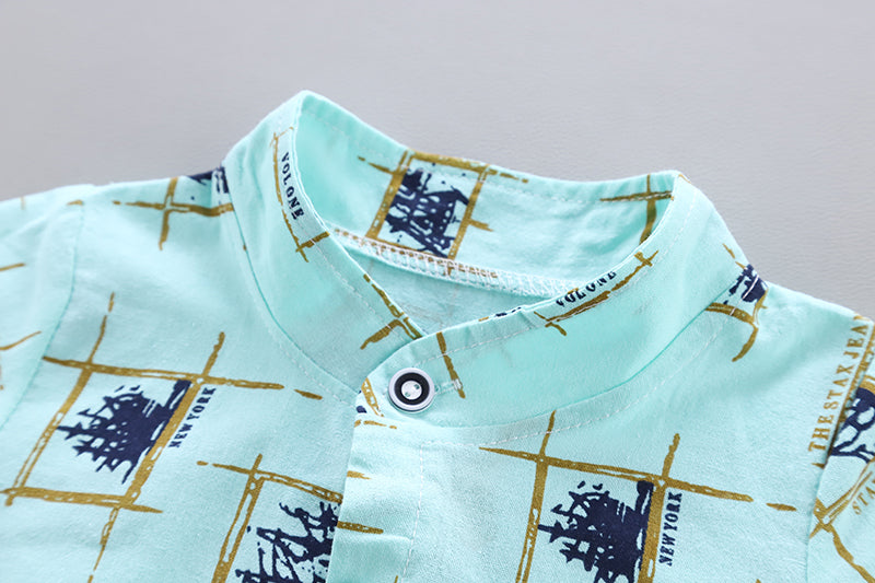 Infant Boys Printed Shirt with Shorts