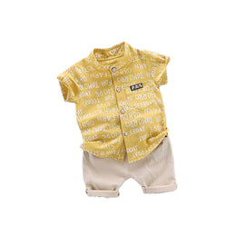 Infant Boys Printed Shirt with Shorts