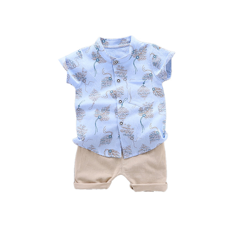 Infant Boys Printed Shirt with Shorts