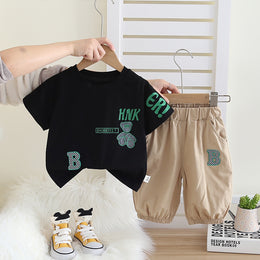 Printed T-shirt and Trousers Set
