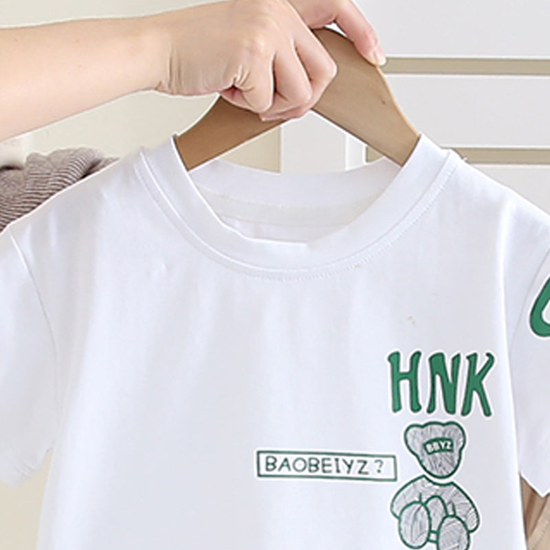 Printed T-shirt and Trousers Set