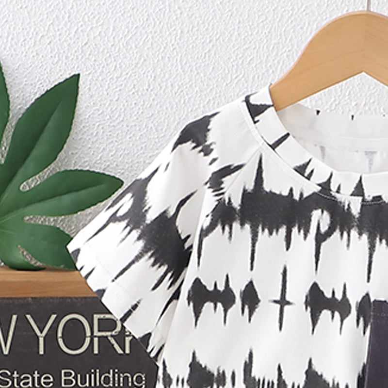 Printed T-shirt and Shorts Set