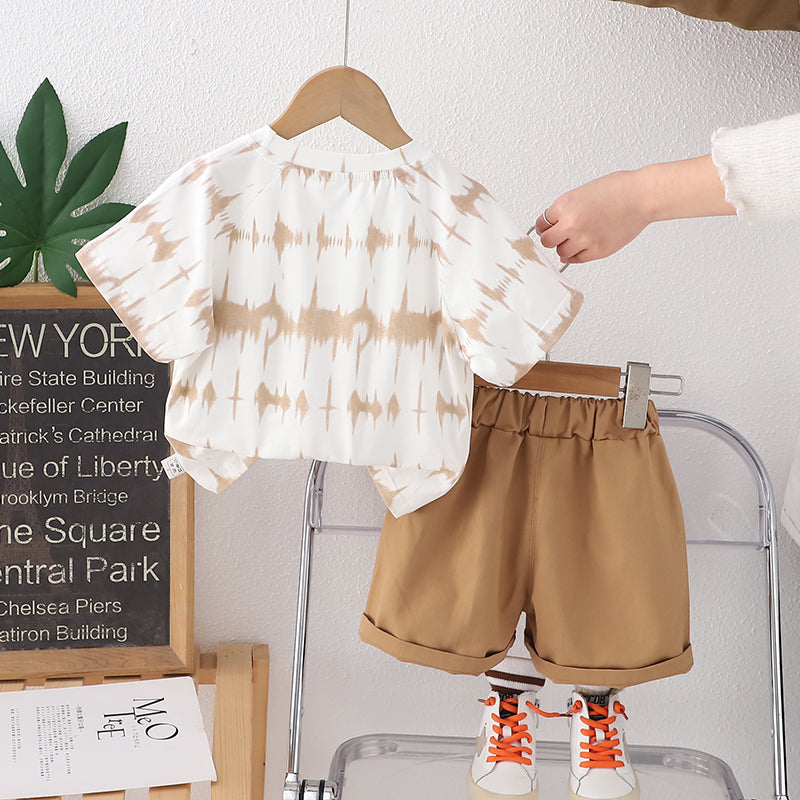 Printed T-shirt and Shorts Set