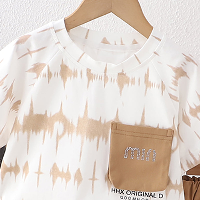 Printed T-shirt and Shorts Set