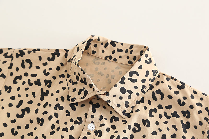 Printed Shirt and Shorts Set