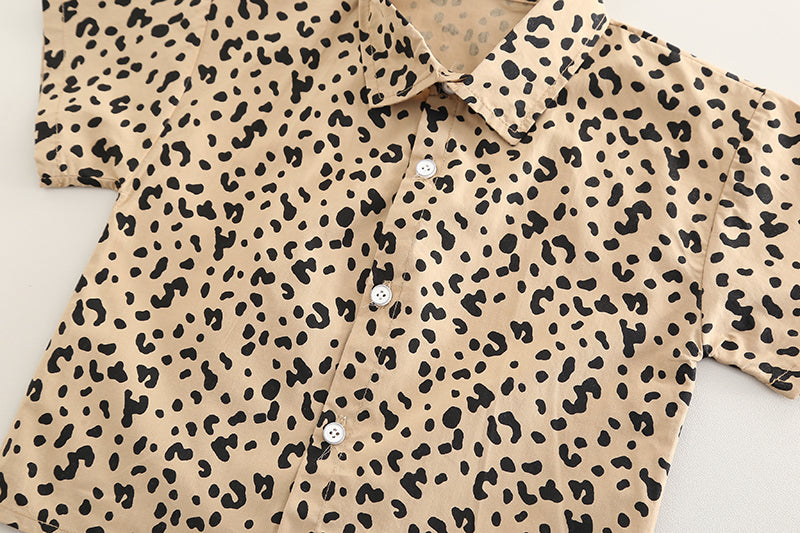 Printed Shirt and Shorts Set