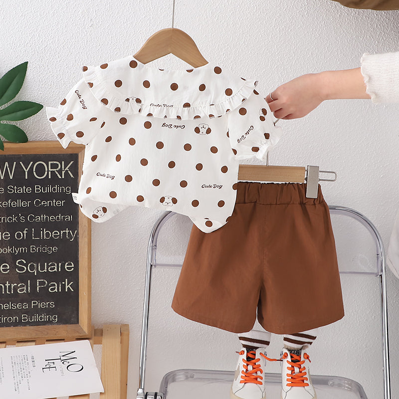 Printed Top and Shorts Set
