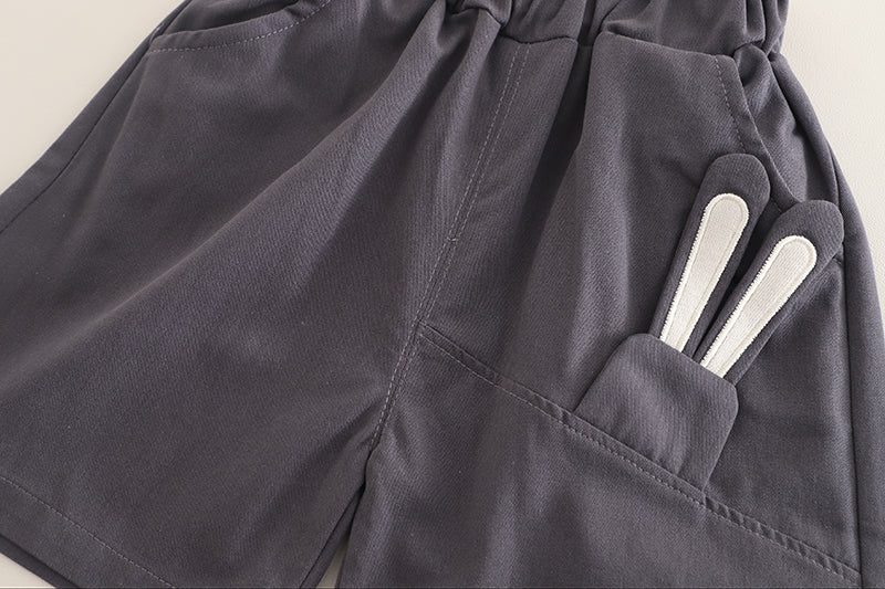 Solid T-shirt and Shorts Set