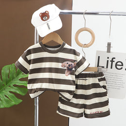 Striped T-shirt and Shorts Set