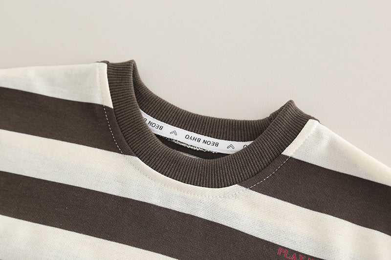 Striped T-shirt and Shorts Set