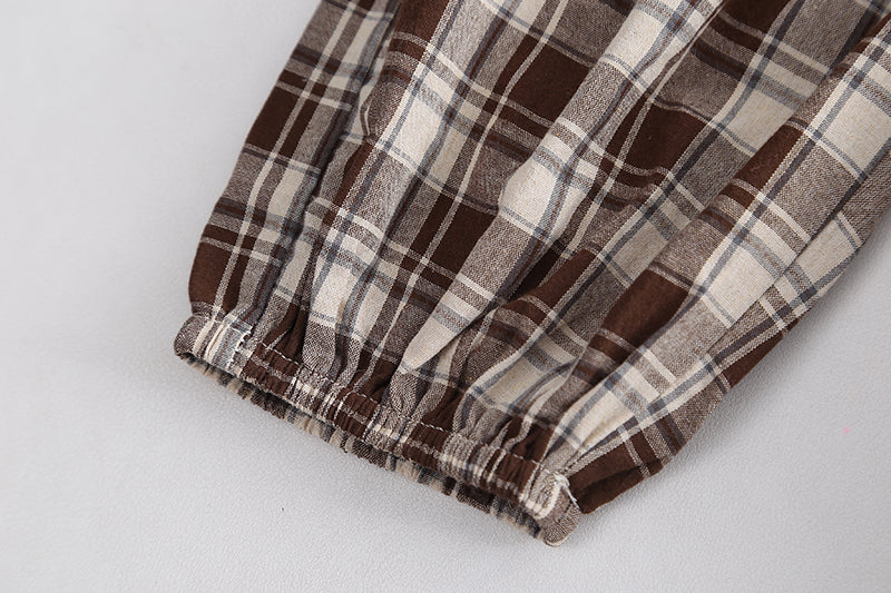 Checked T-shirt and Shorts Set