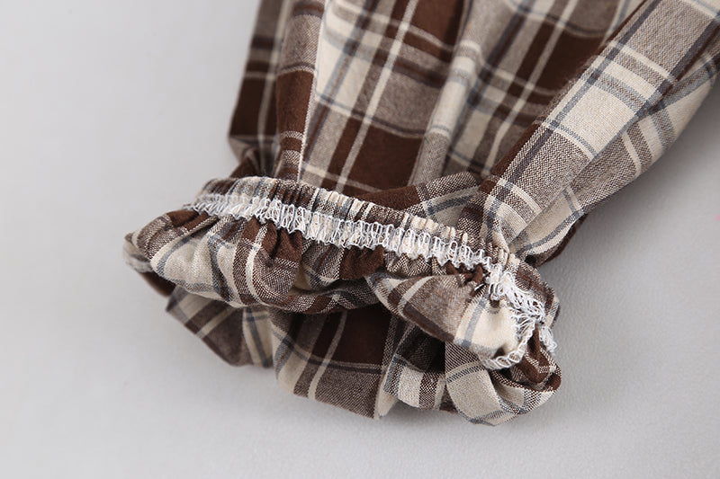 Checked T-shirt and Shorts Set