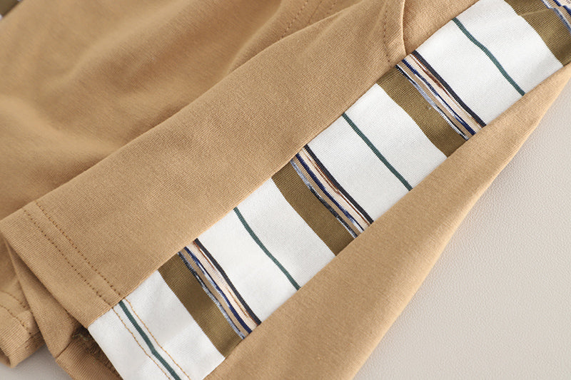 Striped T-shirt and Shorts Set
