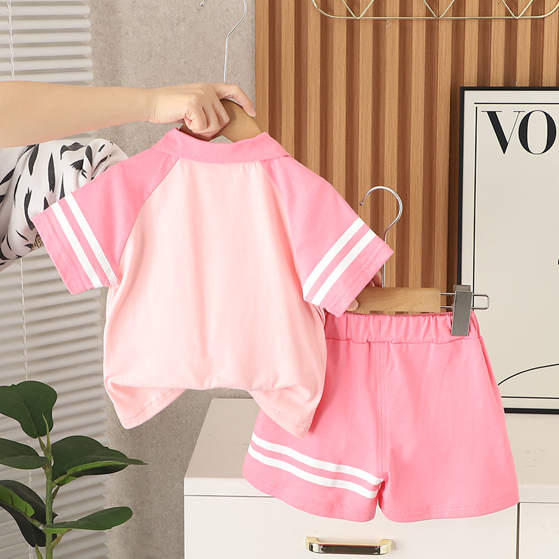 Printed T-shirt and Shorts Set