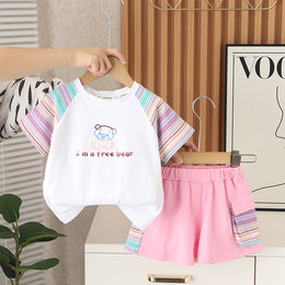 Printed T-shirt and Shorts Set