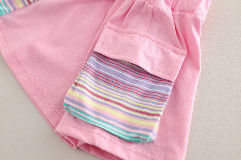 Printed T-shirt and Shorts Set