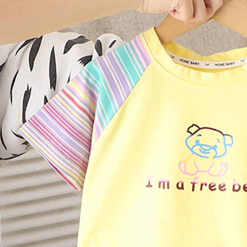 Printed T-shirt and Shorts Set