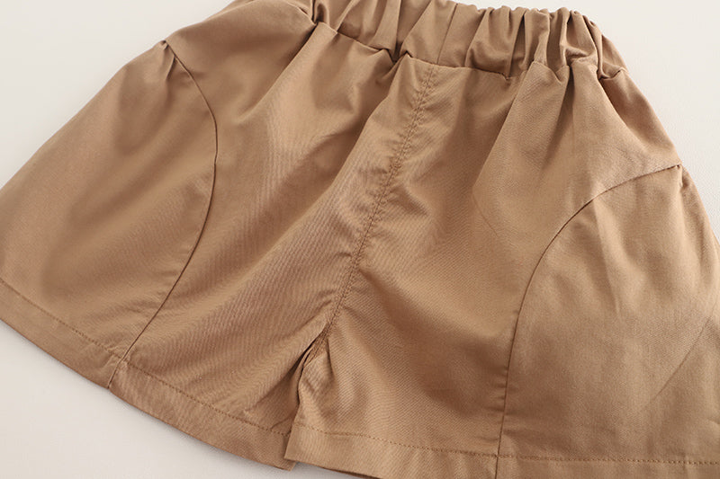 Solid Top and Shorts Set