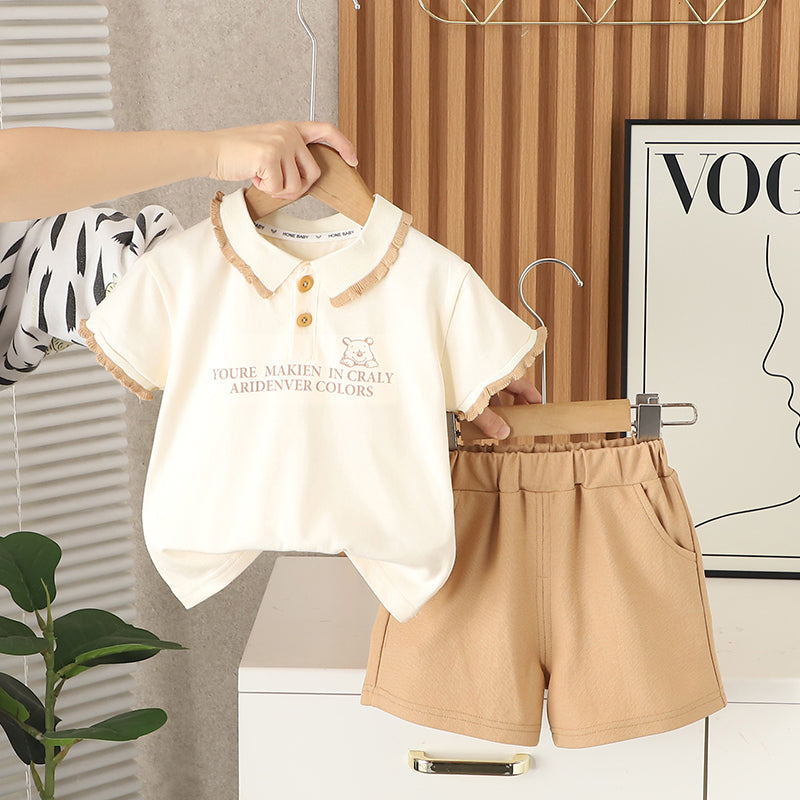 Printed T-shirt and Shorts Set