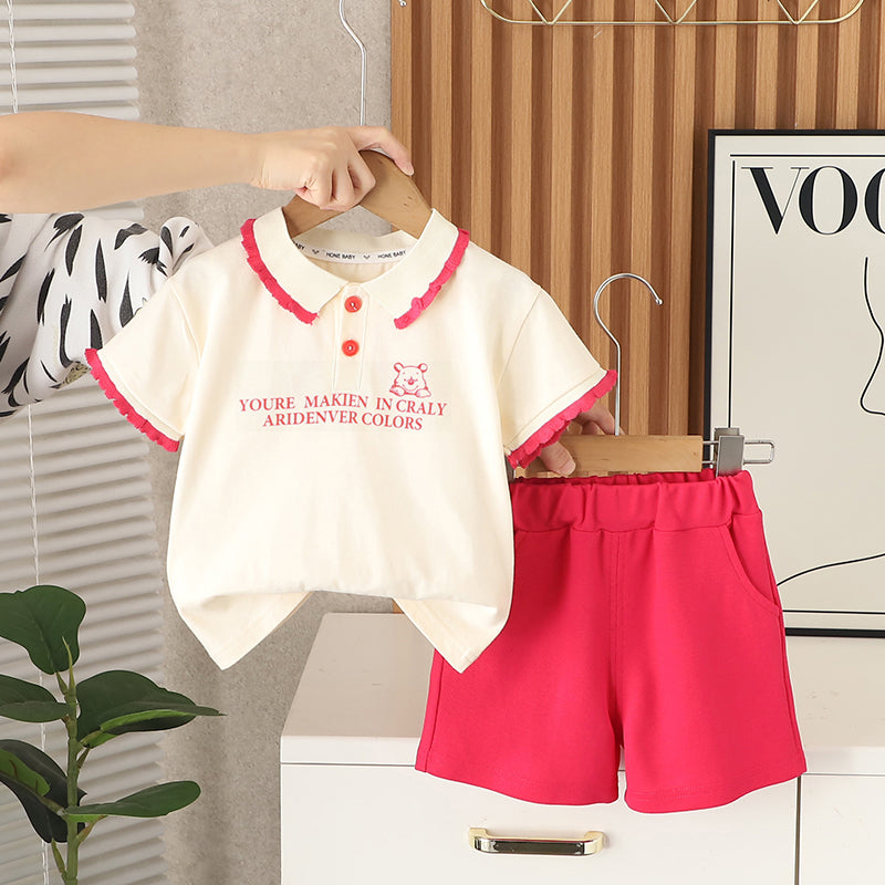 Printed T-shirt and Shorts Set