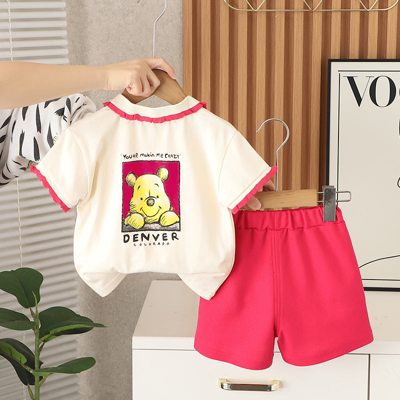 Printed T-shirt and Shorts Set