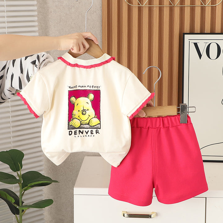 Printed T-shirt and Shorts Set