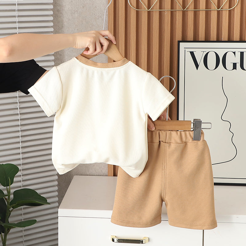 Printed T-shirt and Shorts Set