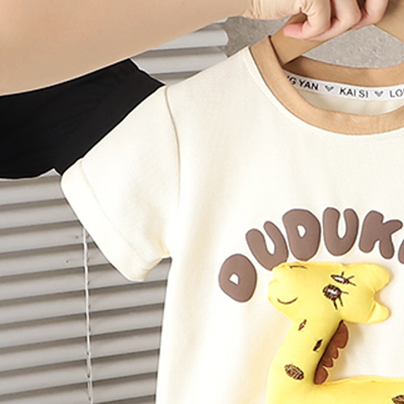 Printed T-shirt and Shorts Set