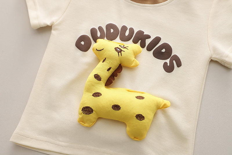 Printed T-shirt and Shorts Set