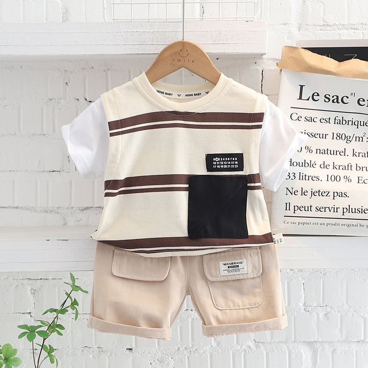 Printed T-shirt and Shorts Set
