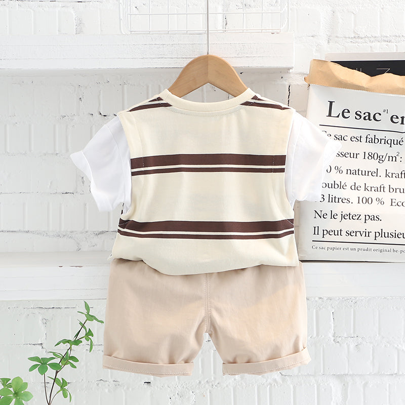 Printed T-shirt and Shorts Set