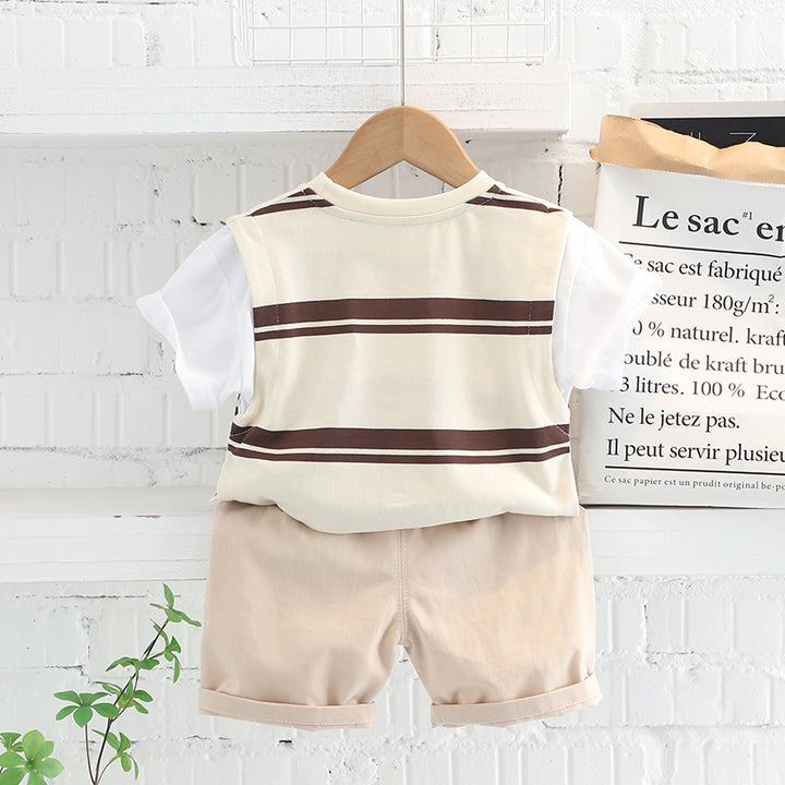 Printed T-shirt and Shorts Set