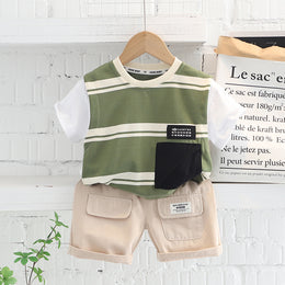 Printed T-shirt and Shorts Set