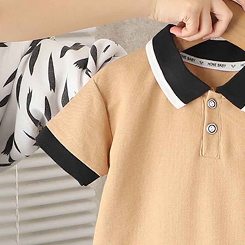 Printed T-shirt and Shorts Set